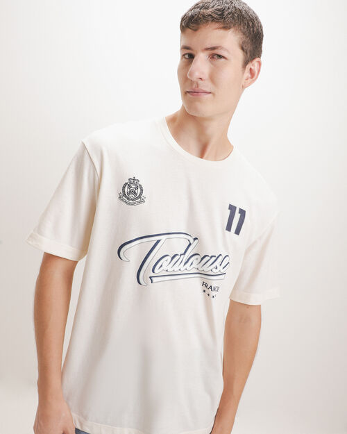Playera Beige Gr&aacute;fico