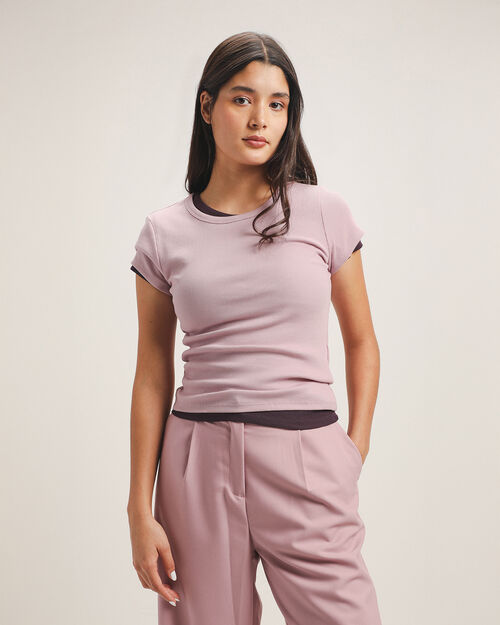Playera Rosa Manga Corta