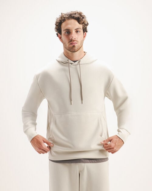 Sudadera Blanca Cerrada, BLANCO HUESO Sudadera Blanca Cerrada