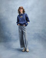 Jeans Wide Leg Efecto Lavado,AZUL CIELO