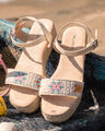 Sandalias Planas Alpargata,BLANCO HUESO