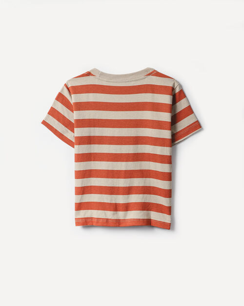 Playera Roja Rayas