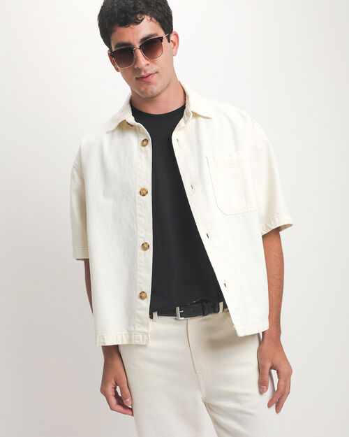 Sobrecamisa Boxy Beige