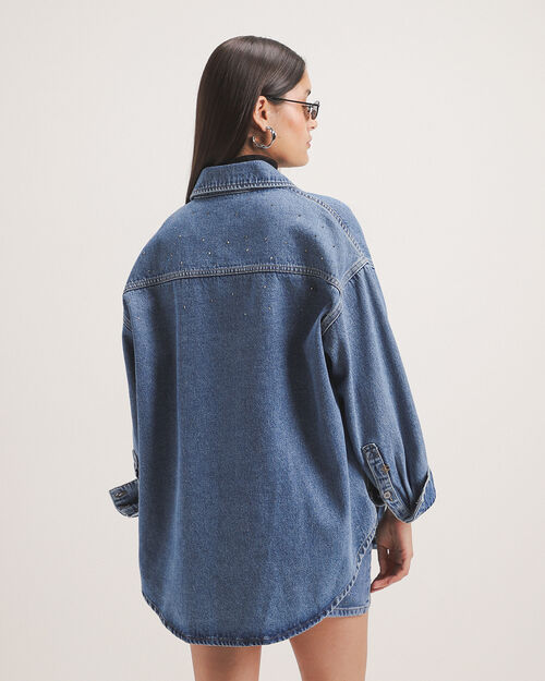 Sobrecamisa Mezclilla Holgada