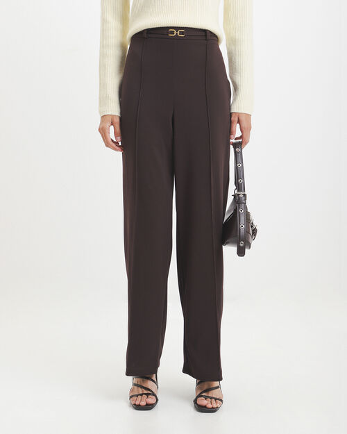Pantal&oacute;n Caf&eacute; Wide Leg