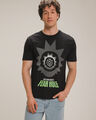 Playera Manga Corta Rick Y Morty,NEGRO