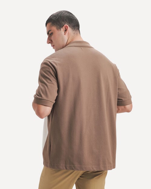 Camisa Caf&eacute; Bloques
