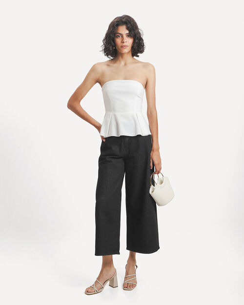 Culotte Jeans Negro