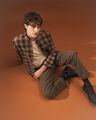 Camisa Cuadros Fit Relaxed,CAFE