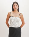 Blusa Tirantes Lunares,BLANCO HUESO
