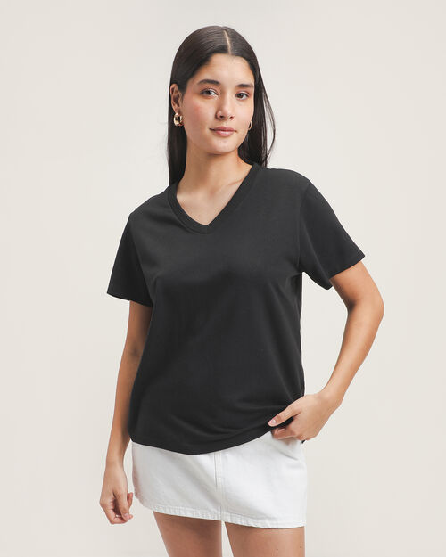 Playera Negra B&aacute;sica
