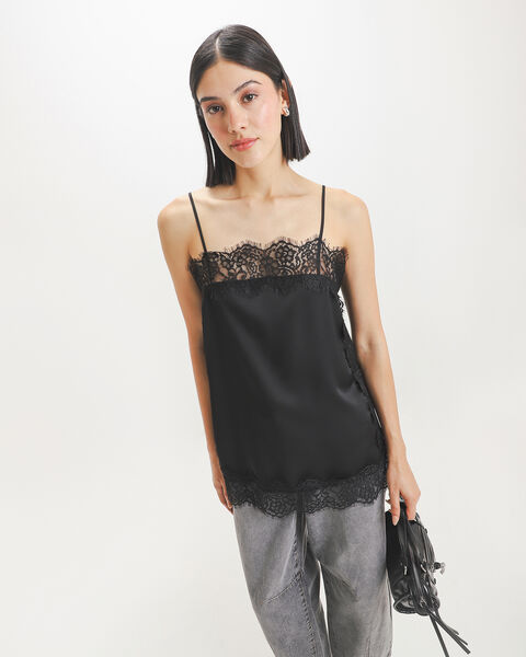 Top Satinado Tirantes