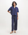 Camisa Amarilla Bolsillos,AZUL MARINO