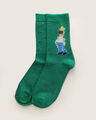 Calcetines Estampado Los Simpsons,VERDE CACTUS