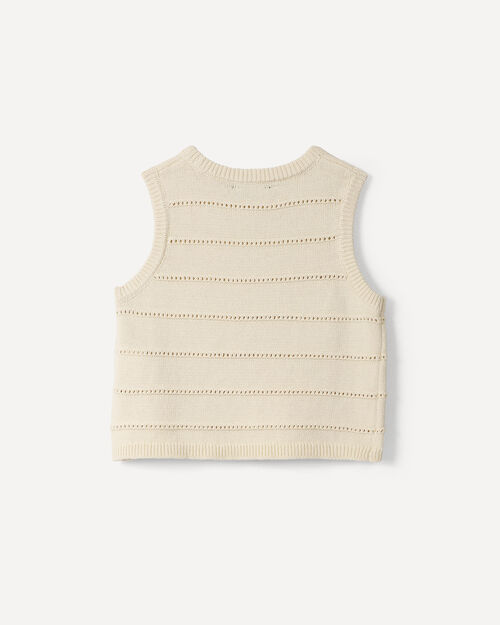 Top Beige Rayas