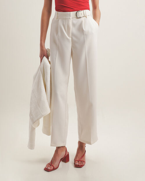 Pantal&oacute;n Blanco Straight
