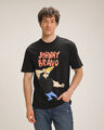Playera Relax Johnny Bravo,NEGRO