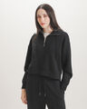 Sudadera Caf&eacute; Zipper,NEGRO