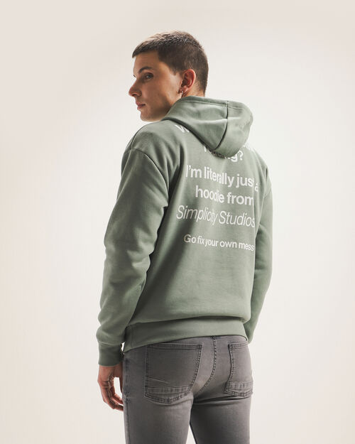 Sudadera Verde Con Diseño