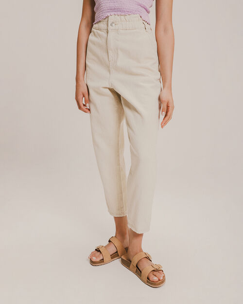 Jeans Baggy Paper Bag Cropped
