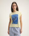 Playera Azul Regular,AMARILLO CLARO