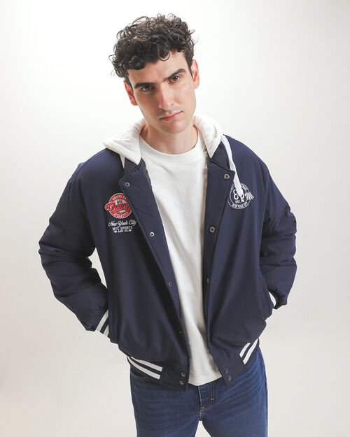 Chamarra Varsity Azul