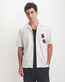 Camisa Beige Relaxed,CRUDO