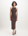 Vestido Midi Halter,CAFE