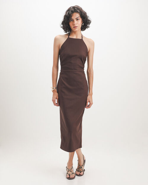 Vestido Midi Halter