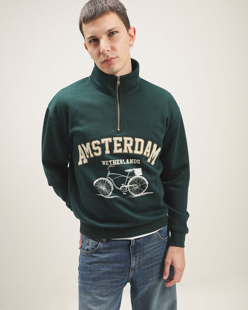 Sudadera Fit Relaxed Verde