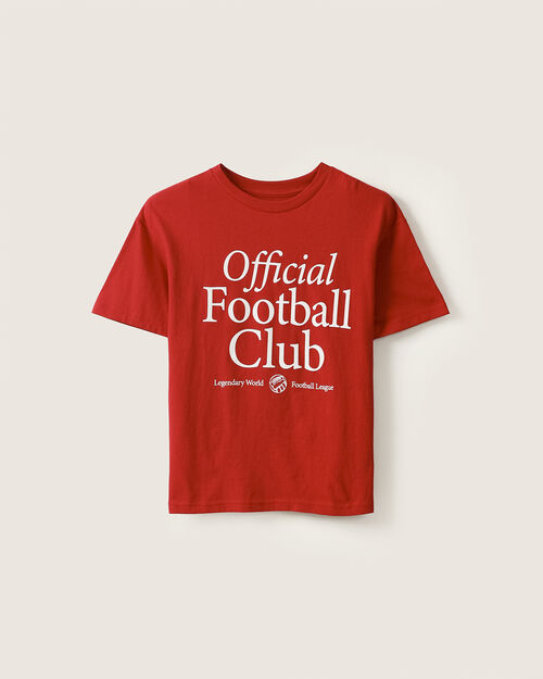 Playera Roja Estampada