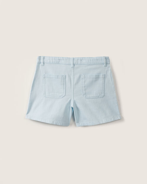 Short Azul Con Bolsillos