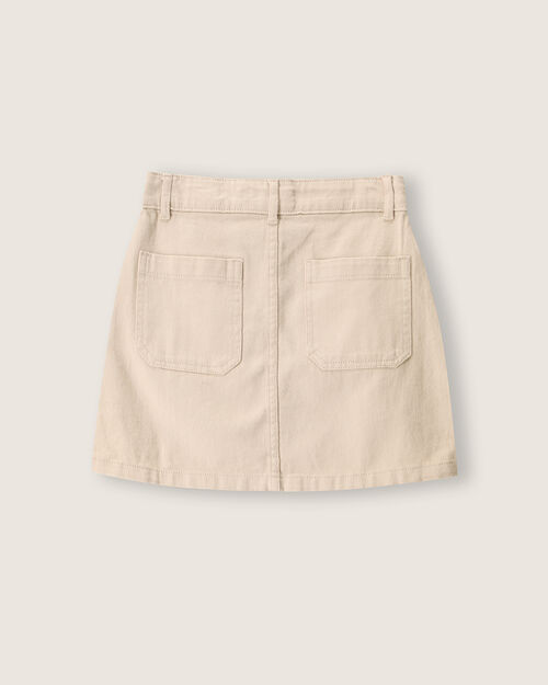 Falda Mini Beige