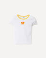 Playera Blanca Bordada,BLANCO