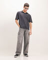 Jeans Baggy Cargo Gris,GRIS
