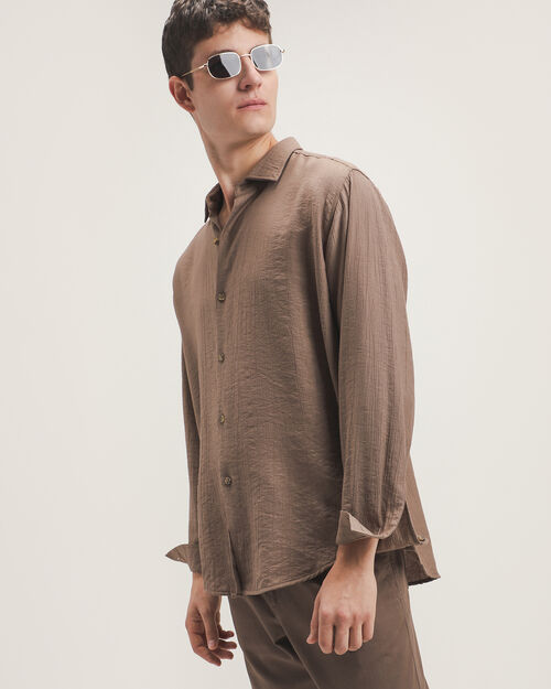 Camisa Ligera Caf&eacute;