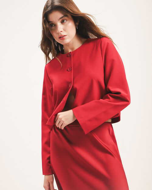 Saco Rojo Cropped