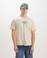 Playera Gr&aacute;fico Varsity,CREMA