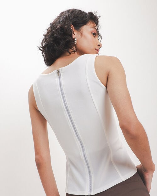 Blusa Peplum Blanca