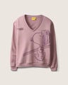 Sudadera Dise&ntilde;o Snoopy,ROSA EMPOLVADO