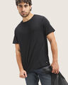 Playera Básica Negra,NEGRO