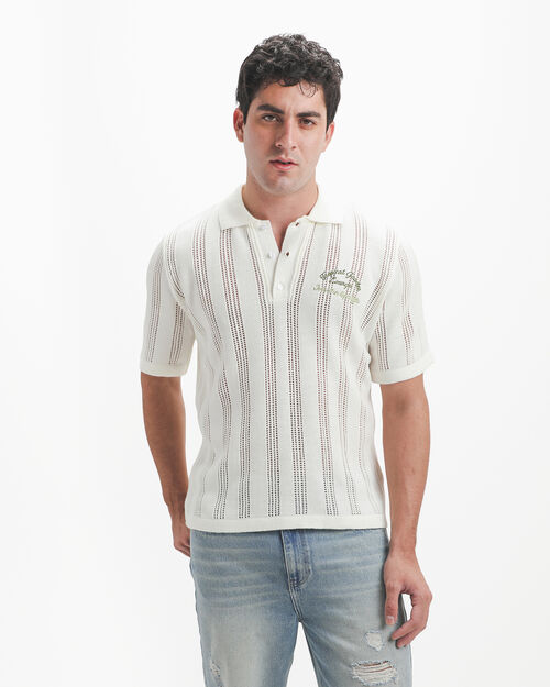 Polo Tejida Beige