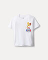 Playera Estampado Simpson,BLANCO