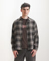 Camisa Gris Cuadros,GRIS OBSCURO