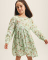 Vestido Corto Flores,VERDE MENTA CLARO