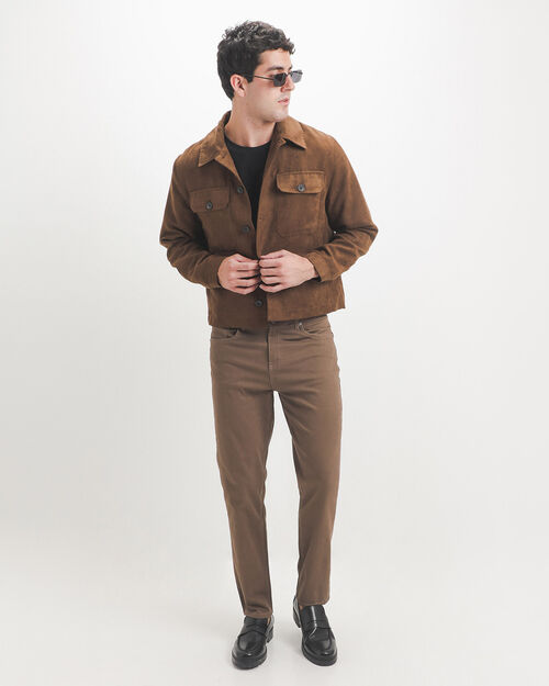 Sobrecamisa Caf&eacute; Gamuza