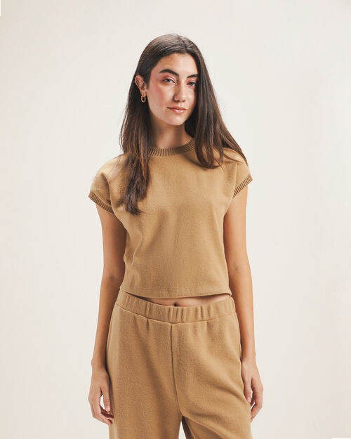 Crop Top Beige