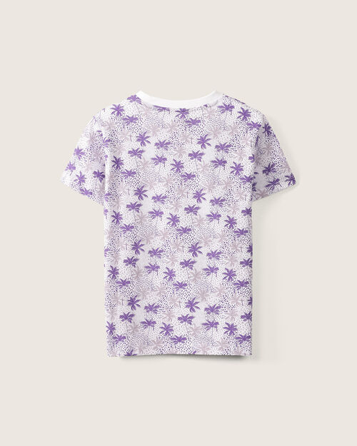 Playera Beige Con Palmeras