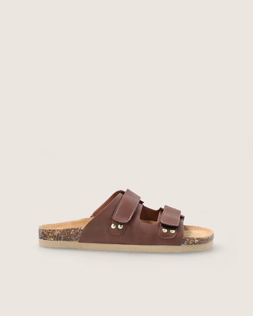 Sandalia Caf&eacute; Studs