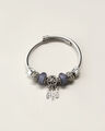 Pulsera Charms Moño,PLATEADO P5